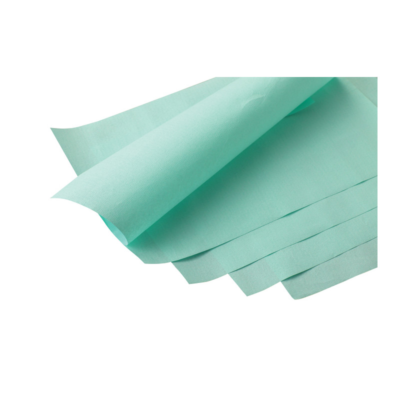 PAPIER DE STERILISATION VERT 40X40CM (500)